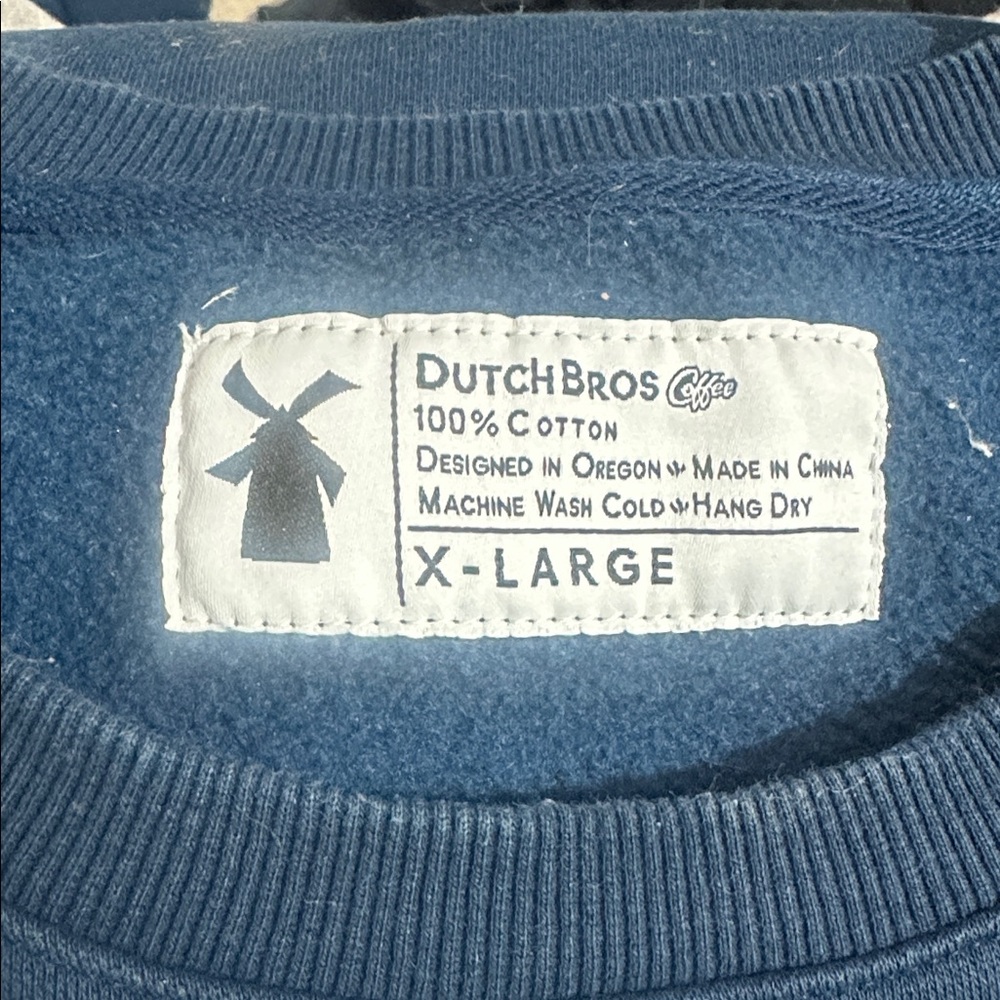 Dutch Bros SMALL+MEDIUM+LARGE+XL+XXLNavy Crewneck Sweatshirt w/Gold DB 1992 - Picture 13 of 14